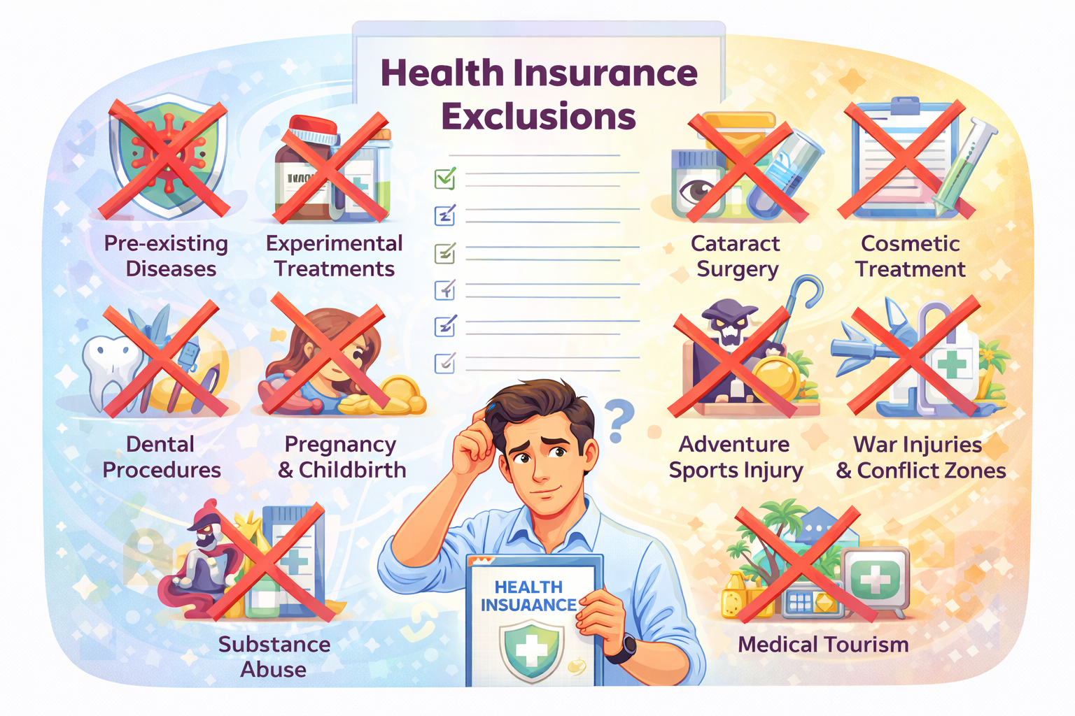Top 10 Exclusions in Health Insurance You Must Know Before Buying